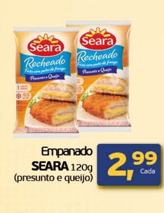 Cometa Supermercados Empanado Seara 120g (presunto e queijo) oferta