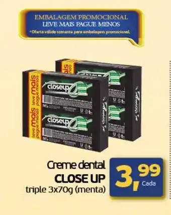 Cometa Supermercados Creme dental Close Up Triple 3 x 70g (menta) oferta