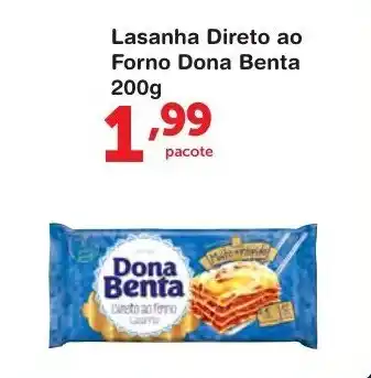 Lasanha Direto ao Forno Dona Benta 200g