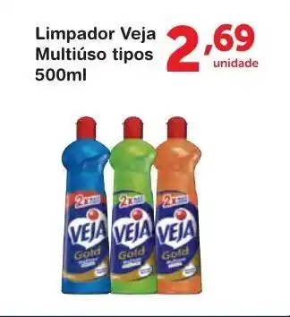 Roldão Limpador Veja Multiuso tipos 500ml oferta
