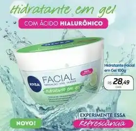 Drogal Hidratante facial em gel com ácido hialurônico oferta