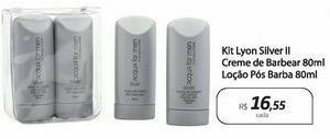 Drogal Kit lyon sulver ii creme de barbear oferta