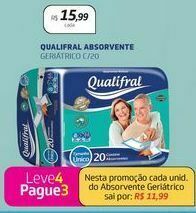 Drogal Qualifral absorvente geriátrico oferta