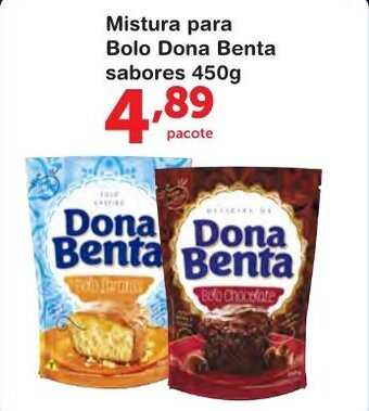 Roldão Mistura para bolo Dona Benta sabores 450g oferta