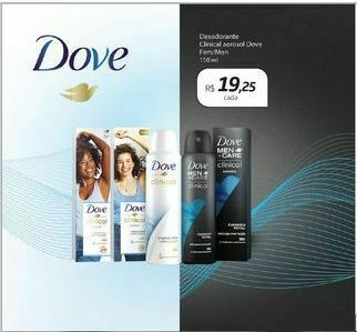 Drogal Desodorante clinical aerosol dove fem/men oferta