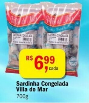 Ultrabox Sardinha Congelada Villa do Mar 700G oferta