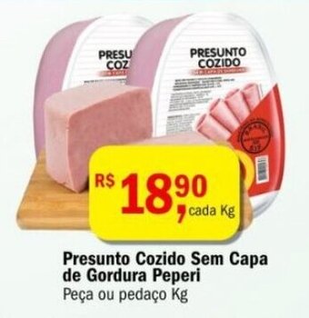 Ultrabox Presunto Cozido Sem Capa de Gordura Peperi Peça ou pedaço Kg oferta