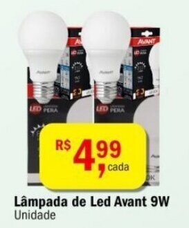 Ultrabox Lâmpada de Led Avant 9W Unidade oferta