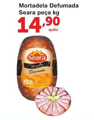 Roldão Mortadela Defumada Seara peca 1kg oferta