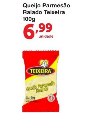 Roldão Queijo Parmesao Ralado Teixeira 100g oferta