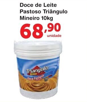 Roldão Doce de Leite Pastoso Triangulo Mineiro 10kg oferta