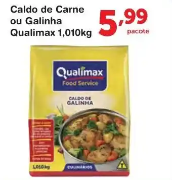 Roldão Caldo de Carne ou Galinha Qualimax 1.010kg oferta