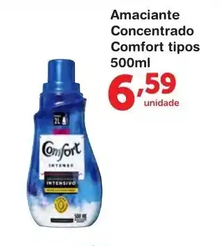 Roldão Amaciante Concentrado Comfort tipos 500ml oferta