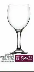 GBarbosa Taça de vinho krea 4 unidades oferta