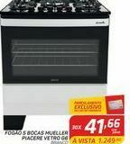 GBarbosa Fogão 5 bocas mueller piacere vetro g6 oferta