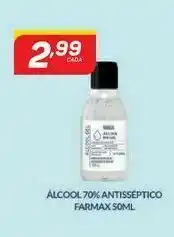 Alcool 70% antisseptico farmax 50 ml