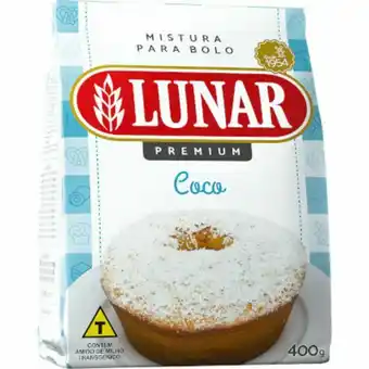 Atacadão Mistura para bolo sabor coco pacote 400g - lunar oferta