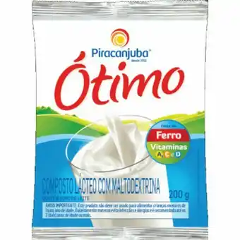 Atacadão Composto lácteo em pó pacote 200g - piracanjuba/ótimo oferta