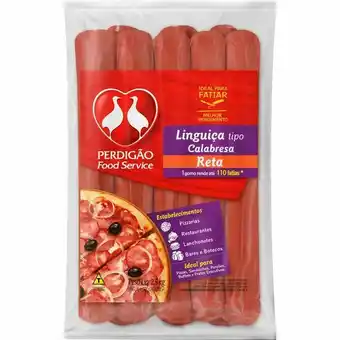 Atacadão Linguiça calabresa reta pacote 2,5kg - perdigão oferta