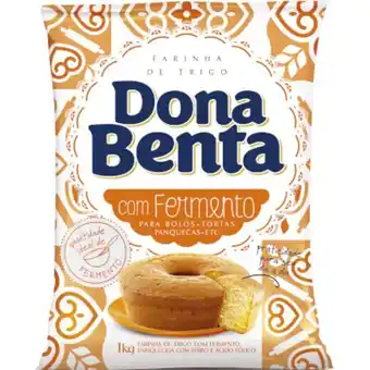 Atacadão Farinha de trigo com fermento pacote 1kg - dona benta oferta