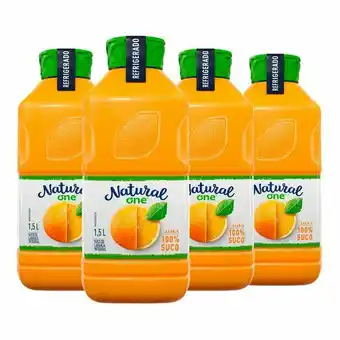 Pão de Açúcar Pack suco integral laranja natural one refrigerado garrafa 1,5l - 4 unidades oferta