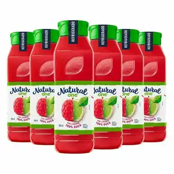 Pão de Açúcar Pack suco pink limonade natural one refrigerado garrafa 900ml - 6 unidades oferta