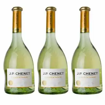 Kit 03 unidades vinho jp chenet chardonnay 750ml
