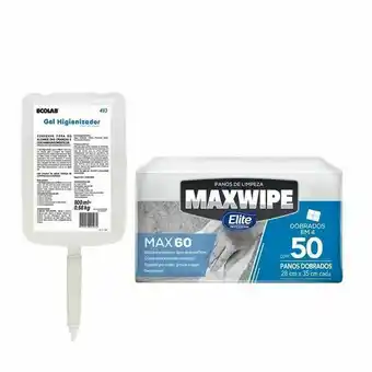 Pão de Açúcar Kit higiene limpeza covid - pano maxwipe 60g + álcool gel oferta