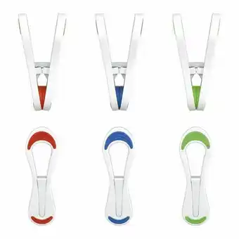 Prendedor multiuso emborrachado 10 peças flashlimp colorido
