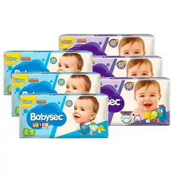 Kit 204 fraldas babysec ultrasec g + 90 fraldas babysec premium g