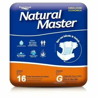 Pão de Açúcar Fralda natural master econômica g 16 un. oferta