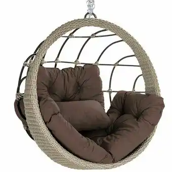 Pão de Açúcar Balanço suspenso perola (ninho) em aluminio e corda nautica remi a21 oferta