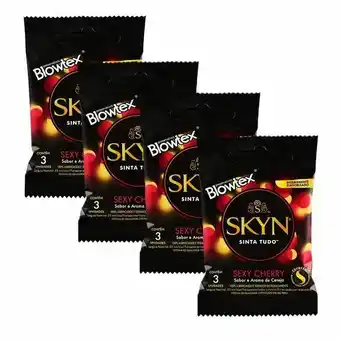 Pão de Açúcar Kit com 12 preservativo skyn sexy cherry c/ 3 un cada oferta