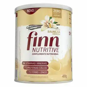 Complemento nutricional baunilha cremosa finn nutritive lata 400g