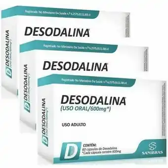 Pão de Açúcar 3x desodalina 600mg (3x60 caps) - sanibrás oferta