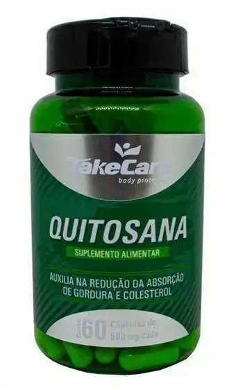 Pão de Açúcar Quitosana 500mg 60 cápsulas - take care oferta