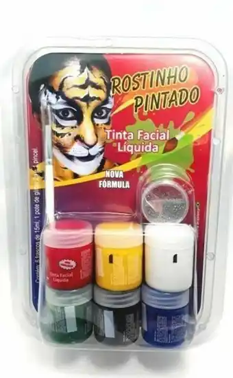 Pão de Açúcar Tinta liquida tradicionais pintura facial para pele crianças oferta