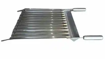 Grelha argentina em aço inox 55x65cm  arteinoxx