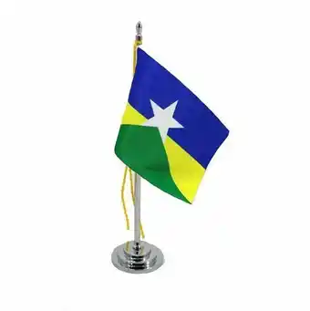 Pão de Açúcar Mini bandeira mesa estado de rondônia mastro 15 cm oferta