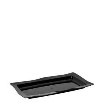 Saladeira moove rasa retangular 3l preta em polipropileno linha tropical vemplast