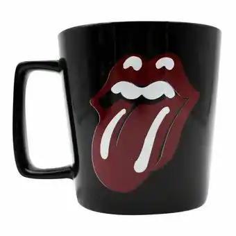 Pão de Açúcar Caneca rock star 400ml preto e vermelho cerâmica oferta