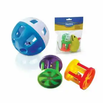 Brinquedo sortido ratinho bolinha e sininho chalesco