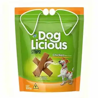 Petisco doglicious strips chicken 500g