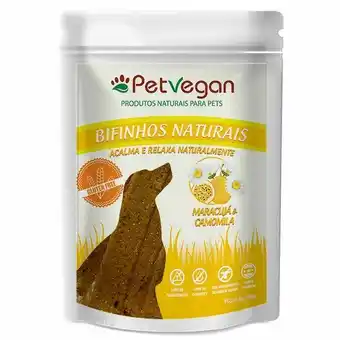 Pet vegan bifinhos maracujá e camomila acalma e relaxa naturalmente gluten free - petisco vegano cães (300g)