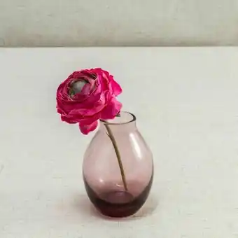 Vaso de vidro milano roxo 8cm