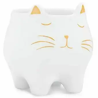 Pão de Açúcar Cachepot gato em ceramica mart 08696 oferta