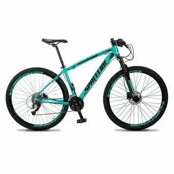 Bicicleta mtb vega aro 29 quadro 21 alumínio 27 marchas freio hidráulico verde anis - spaceline