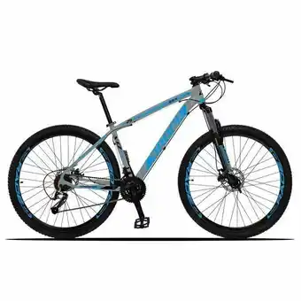Bicicleta z3-x aro 29 quadro 19 alumínio 27 marchas freio disco hidráulico cinza azul - dropp