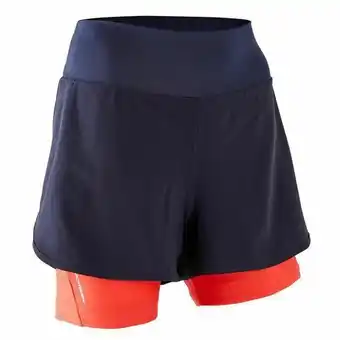 Shorts btt mulher st 100 - azul-marinho - pp