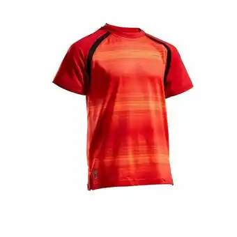 Camiseta de tênis menino tsh500 artengo - laranja-neon-escuro - 14 anos